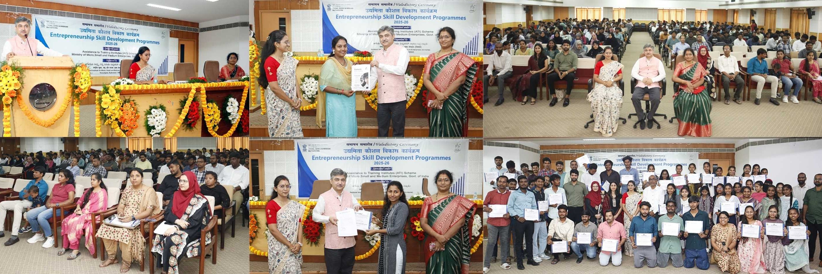 Director General, ni-msme awarded offer letters & certificates to the trainees under ATI programs for the year 2025-26 on 10 April 2026