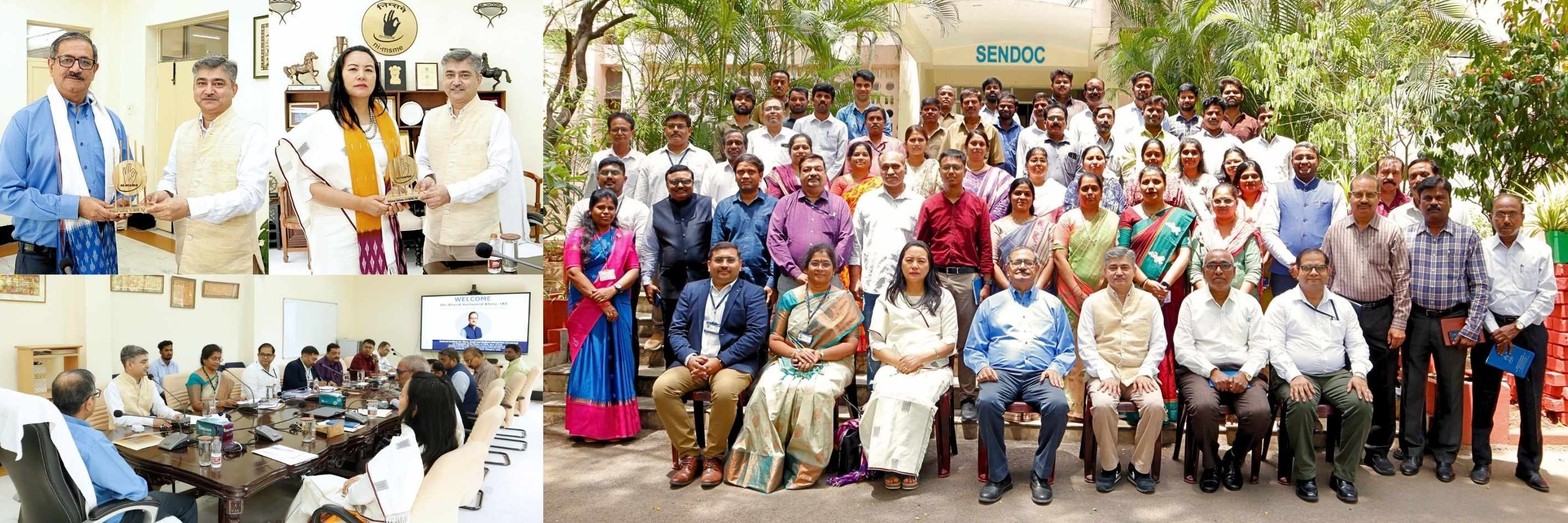  Shri Bharat Khera, IAS, Hon’ble Secretary, Ministry of MSME, GoI, and Ms. Mercy Epao, Joint Secretary, Ministry of MSME, GoI, Visited ni-msme campus on 28–29 May 2026