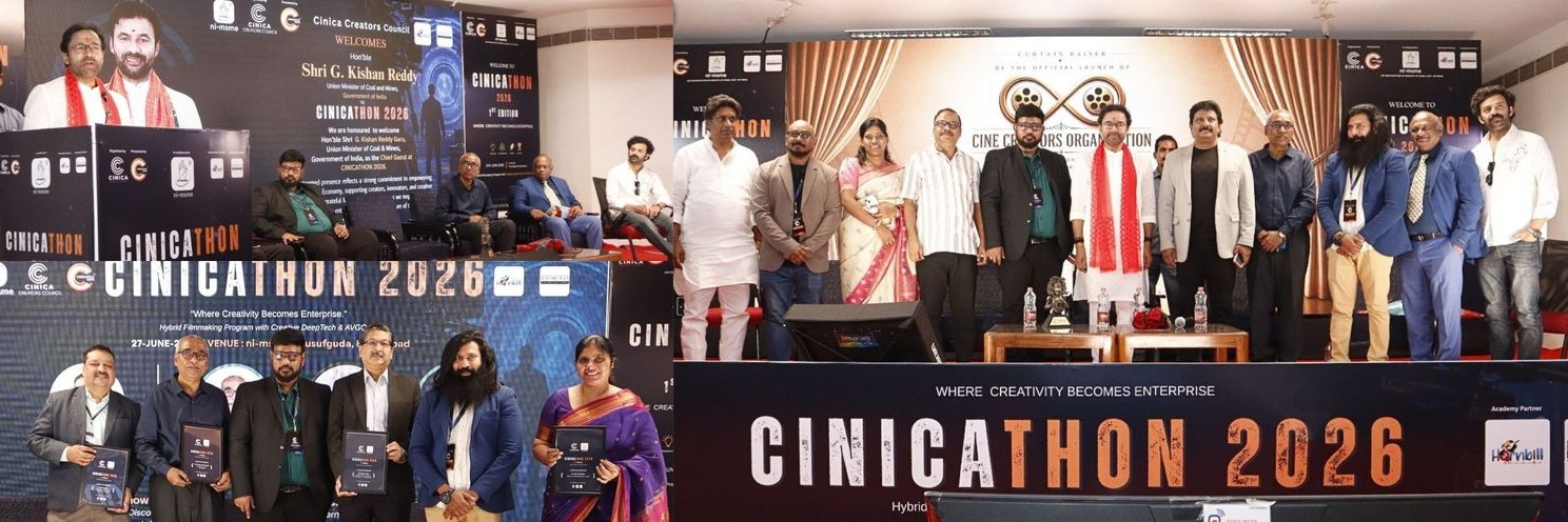 CINICATHON 2026 conducted at ni-msme marking a landmark celebration of innovation in India's rapidly growing creative economy