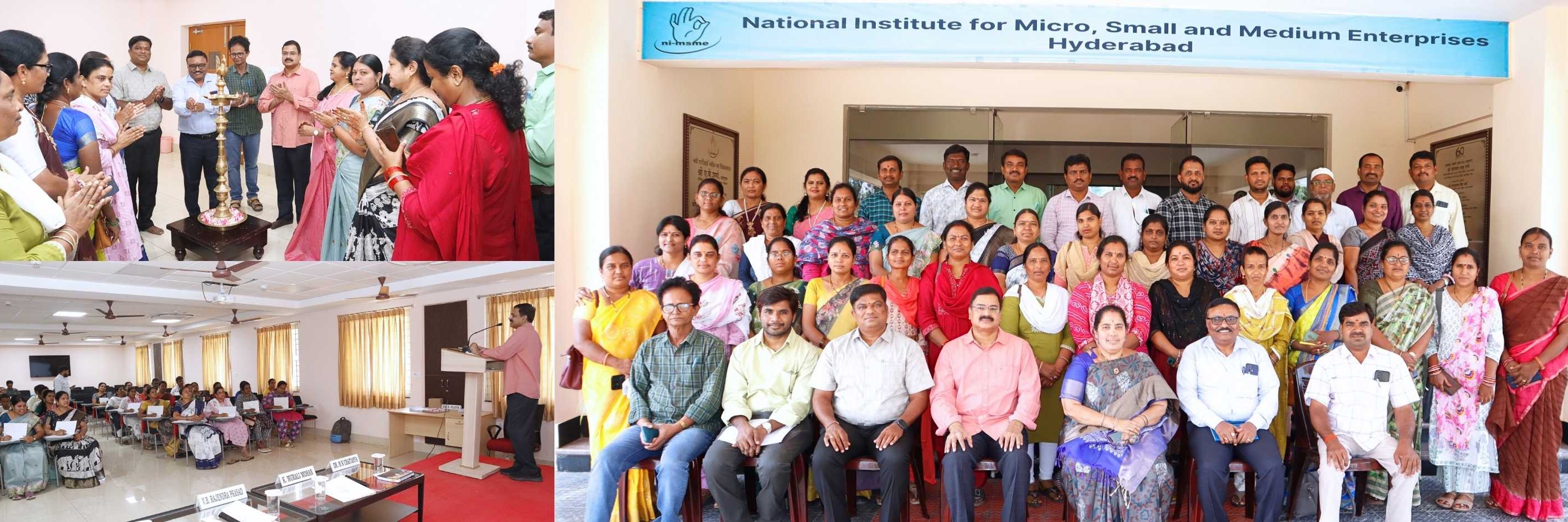 Inaugural Ceremony of a Five -Day Training Programme at ni-msme, Hyderabad, titled “Capacity Building Programme for Community Coordinators (COs) of ULBs on Strengthening SHGs and Promoting Livelihoods & Entrepreneurship among the Urban Poor,” scheduled from 06 to 10 April 2026
