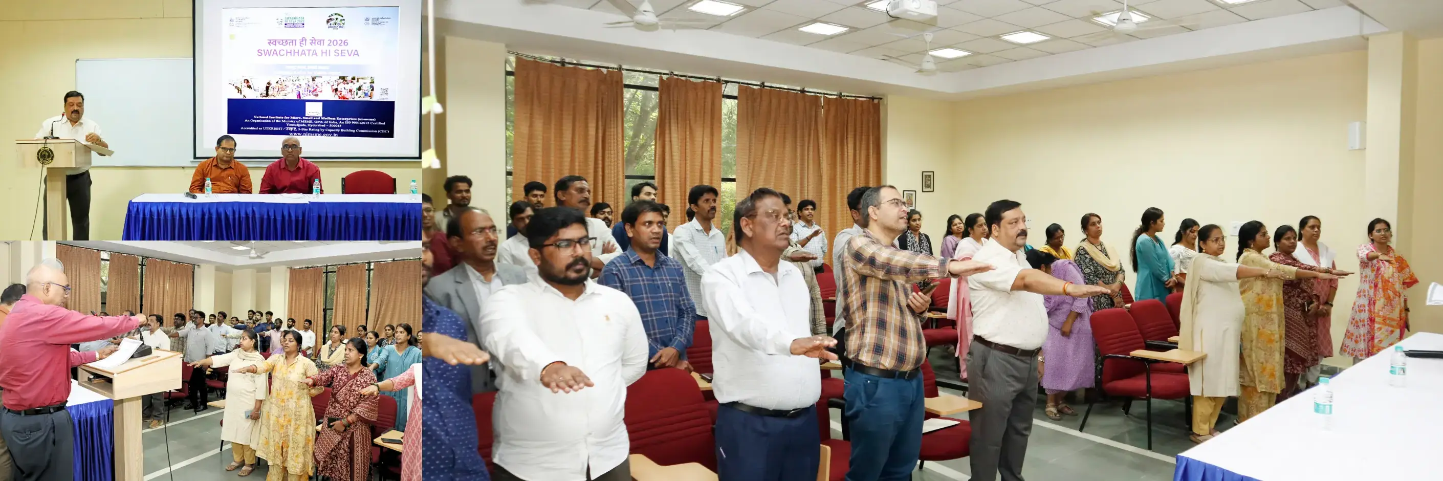 ni-msme Family Joins Swachhata Pledge, Commits to `Swachhata Hi Seva`