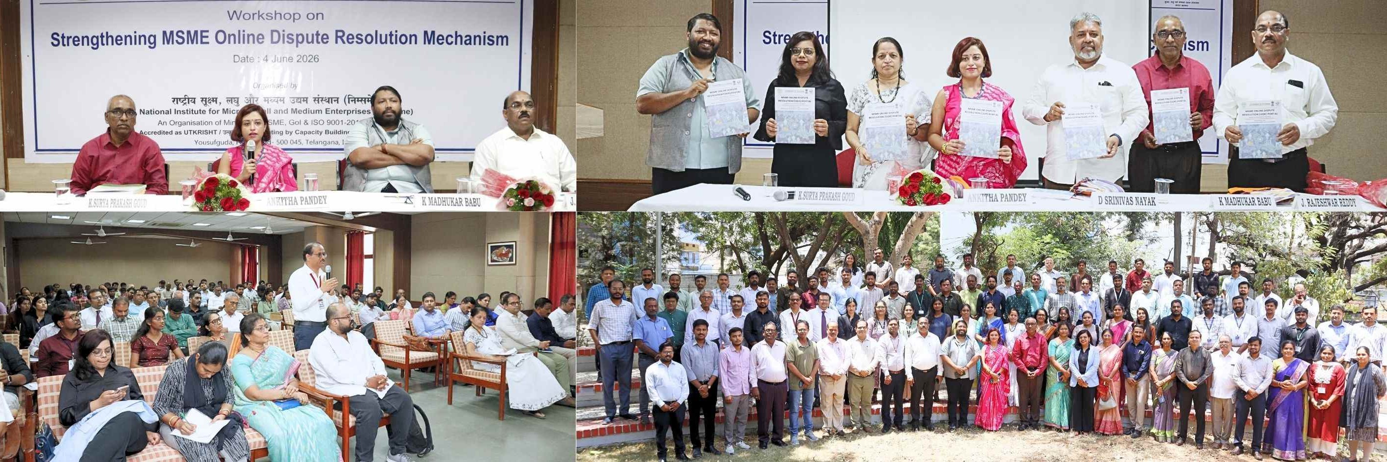 ni-msme Organised a Workshop on Strengthening MSME Online Dispute Resolution Mechanism under the leadership of Ms Ankita Pandey, IRS, Director (RAMP), Ministry of MSME