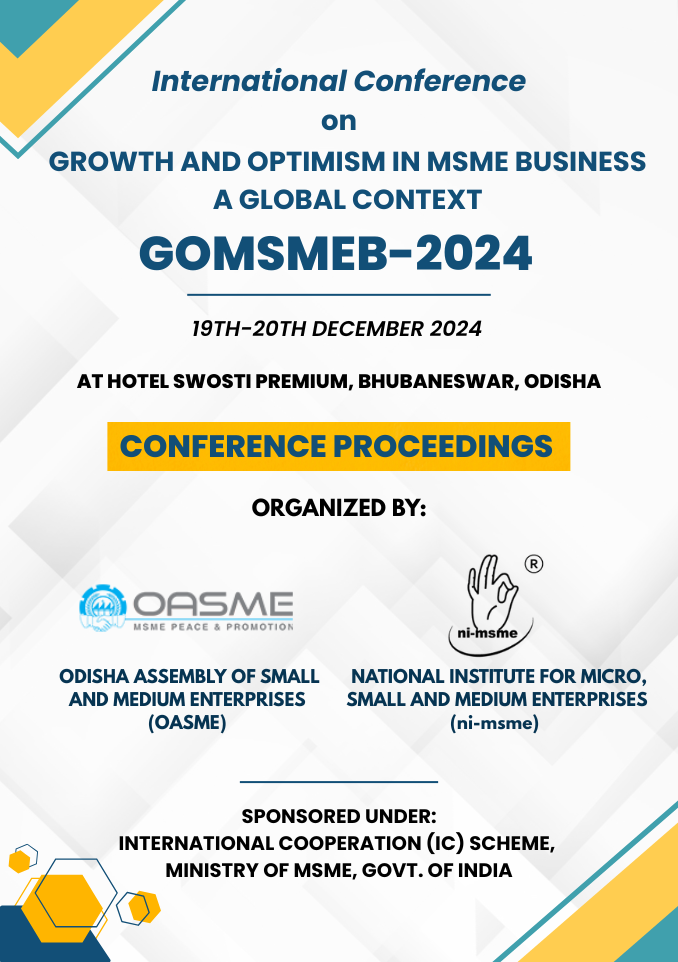 GROWTH AND OPTIMISM IN MSME BUSINESS A GLOBAL CONTEXT (GOMSMEB 2024)