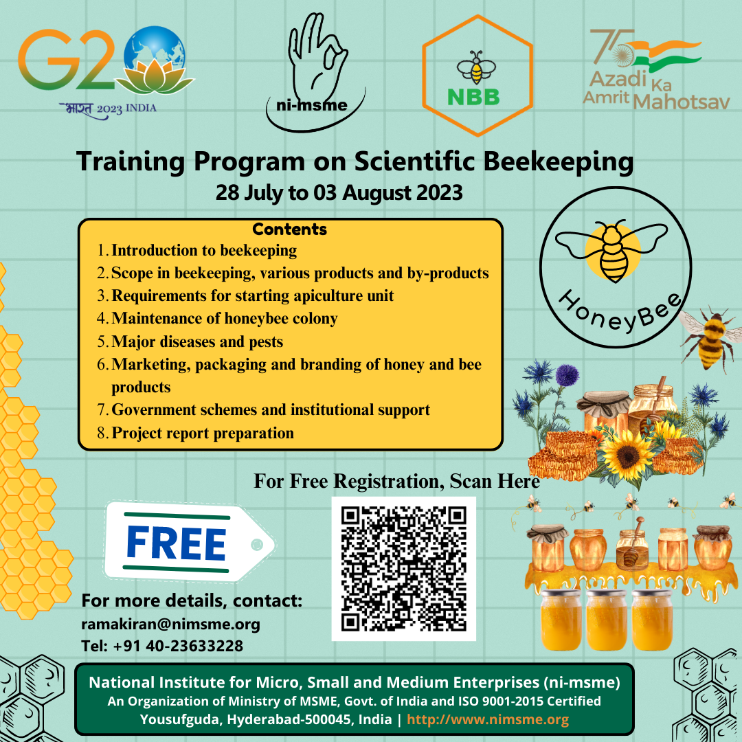 Training Program on Scientific Beekeeping | National Institute for ...